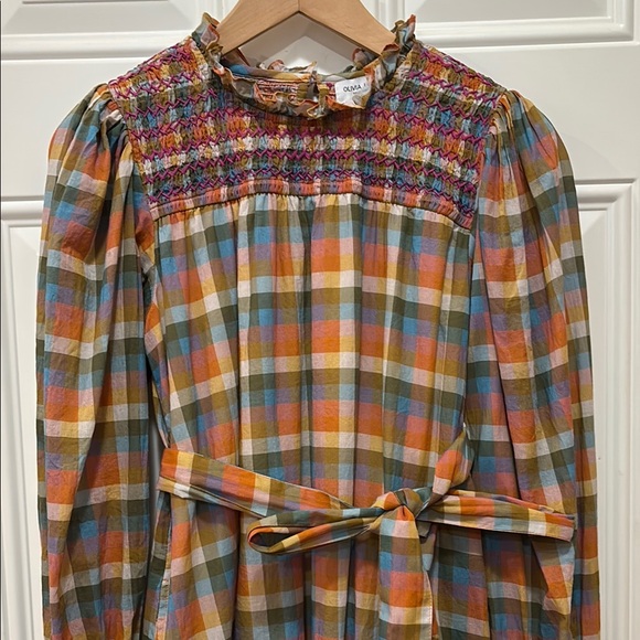 Olivia James Autumn Plaid Lucy Dress Size XS - Picture 4 of 15